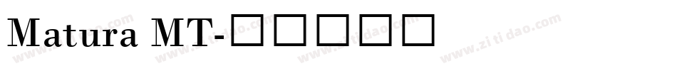 Matura MT字体转换